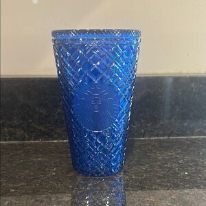Starbucks Radiant Blue Textured Tumbler